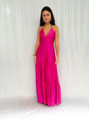 VESTIDO ANA FUCSIA