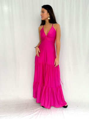 VESTIDO ANA FUCSIA