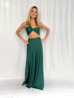 CONJUNTO FLORENCIA VERDE BOTELLA