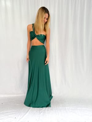 CONJUNTO FLORENCIA VERDE BOTELLA