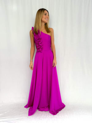 VESTIDO VICENTA MAGENTA