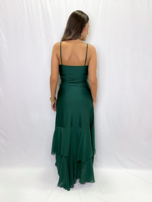 VESTIDO ROSARIO VERDE BOTELLA