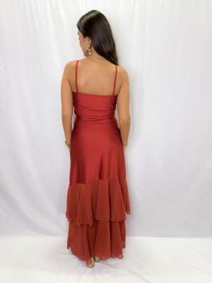 VESTIDO ROSARIO NARANJO
