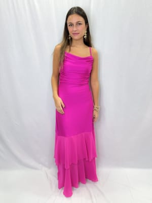 VESTIDO ROSARIO FUCSIA