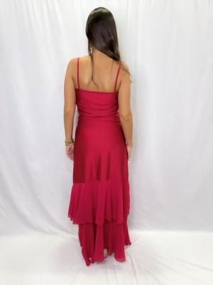 VESTIDO ROSARIO ROJO