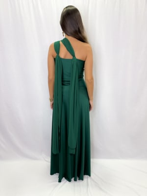 VESTIDO MACARENA VERDE BOTELLA