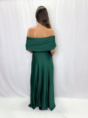 VESTIDO MARTINA VERDE BOTELLA
