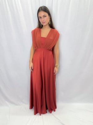 VESTIDO MACARENA NARANJO