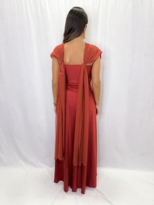 VESTIDO MACARENA NARANJO