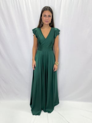 VESTIDO LUCIA VERDE BOTELLA