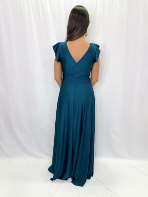 VESTIDO LUCIA VERDE PETROLEO