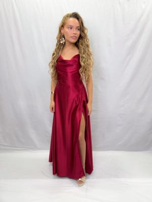 VESTIDO ROSA ROJO
