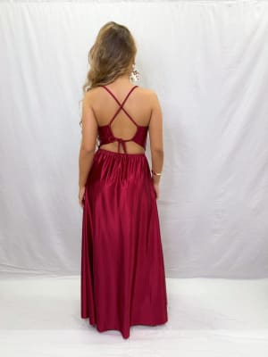 VESTIDO ROSA ROJO