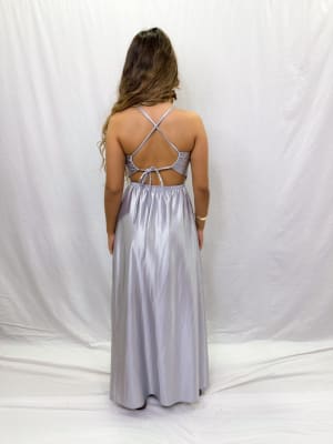 VESTIDO ROSA PLATEADO
