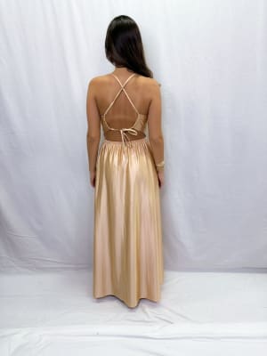 VESTIDO ROSA DORADO
