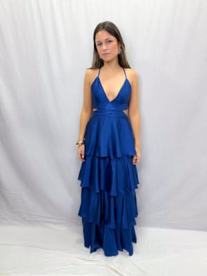 VESTIDO CONSUELO AZUL MARINO