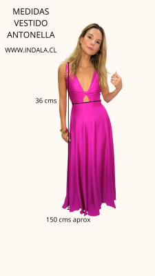 VESTIDO ANTONELLA AZUL MARINO