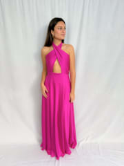 VESTIDO JAVIERA FUCSIA