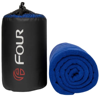 TOALLA MICROFIBRA FOUR TERRYING 75 X 130 CM AZUL