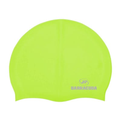 GORRA NATACIÓN BARRACUDA SILICONA AMARILLO FLÚOR