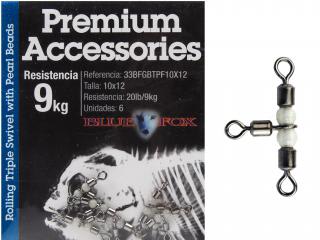 GIRATORIO ROLLING TRIPLE CON PERLAS N°10X12/9 KG