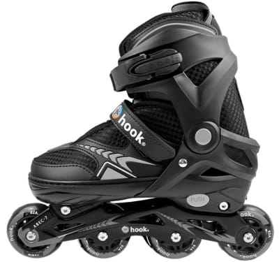 PATÍN HOOK FITNESS TALLA L (38-41) NEGRO