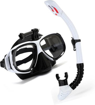 SET MÁSCARA + SNORKEL WAVE SOPORTE GO PRO