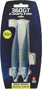 SEÑUELO SILICONA STORM BISCAY MINNOW BM 30 GR