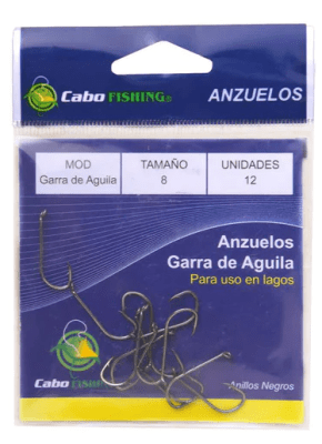 ANZUELO CABO FISHING GARRA DE AGUILA 12 UNIDADES