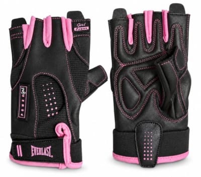 GUANTE FITNESS EVERLAST PLUS ROSADO