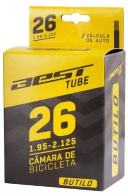 CÁMARA BICICLETA BEST ARO 26 X 1.95/2.125 VÁLVULA AUTO