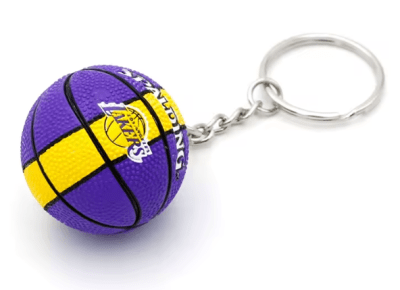 LLAVERO BALÓN BÁSQUETBOL SPALDING LAKERS