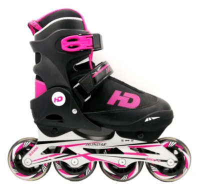 PATÍN HONDAR ABEC 7 AJUSTABLE 35-38 ROSADO