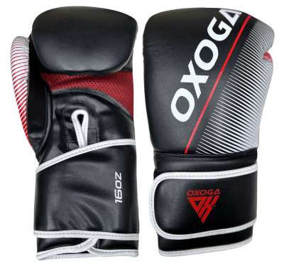 GUANTE BOXEO OXOGA 16 OZ NEGRO