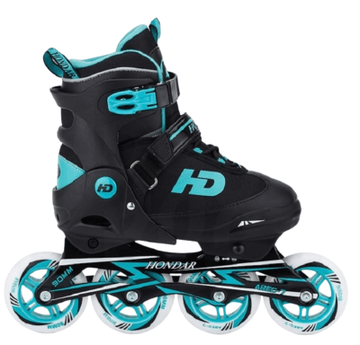 PATÍN HONDAR ABEC 7 AJUSTABLE TALLA 35-38 TURQUESA