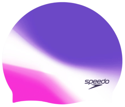 GORRA NATACIÓN SPEEDO SILICONA MULTICOLOR MORADO