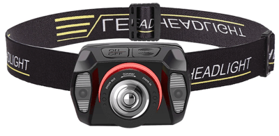 LINTERNA FRONTAL CON SENSOR Y ZOOM