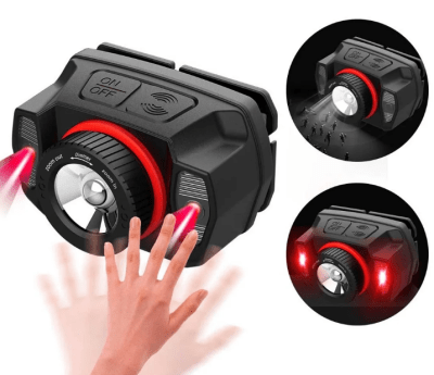 LINTERNA FRONTAL CON SENSOR Y ZOOM