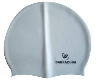 GORRA NATACIÓN BARRACUDA SILICONA BLANCO