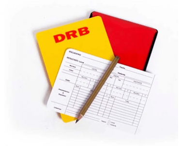 TARJETA DE ÁRBITRO DRB