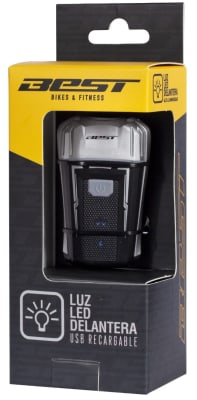 LUZ BICICLETA DELANTERA BEST EBL-2273 BLANCA
