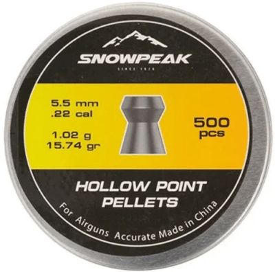 POSTÓN SNOWPEAK HOLLOW POINT 5,5 MM 500 PCS
