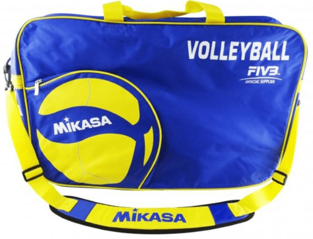 Borsa Per Palloni Mikasa 1936 - Blu, Giallo, Bianco, 30x15x6 Cm, Capacità 2 Litri