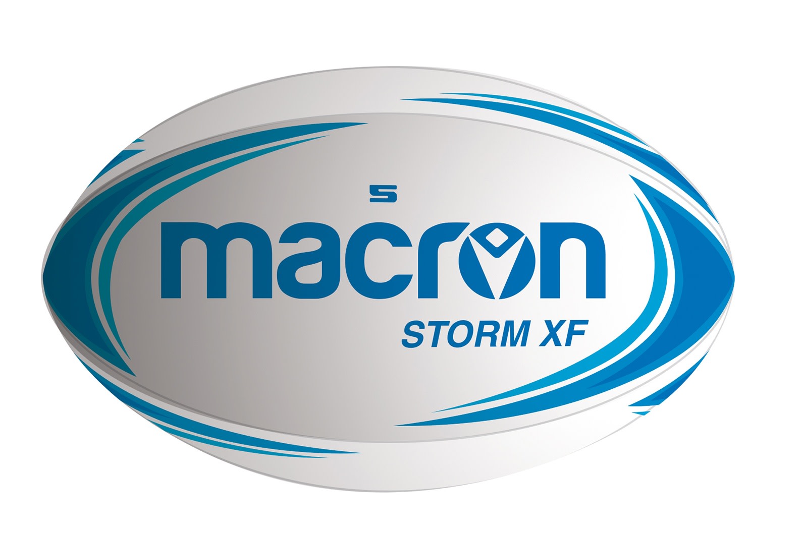 BALÓN RUGBY MACRON N°5 STORM XF AZUL