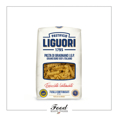 LIGUORI IGP FUSILLI CORTI BUCATI n.º 32, 500 gr CLASSICHE LIGUORI IGP FUSILLI CORTI BUCATI n.º 32, 500 gr CLASSICHE