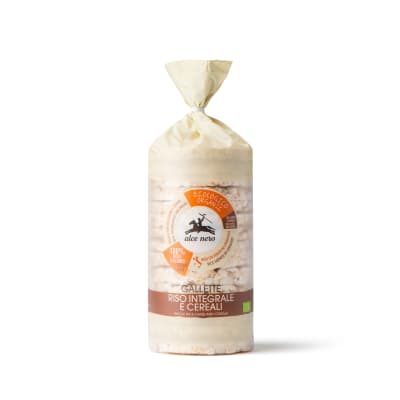 Gallette di riso integrale e cereali Bio Alce Nero 100g Gallette di riso integrale e cereali Bio Alce Nero 100g