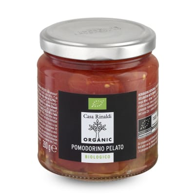 Pomodorino pelati Bio en aceite extra virgen bio , 280 gr Pomodorino pelati Bio en aceite extra virgen bio , 280 gr