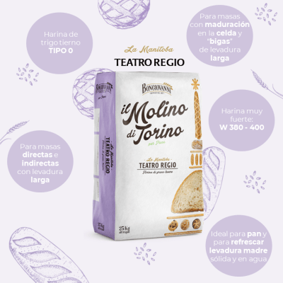 Manitoba 25 kg  TIPO 0 W 400  / Teatro Regio