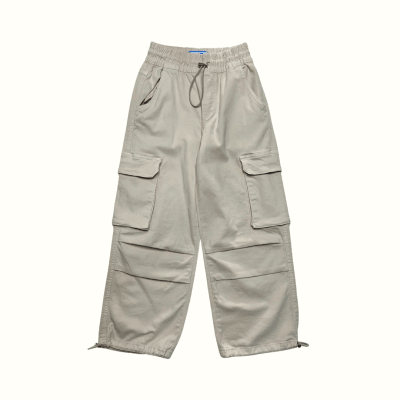 Jogger Drill Cargo Pocket Beige1