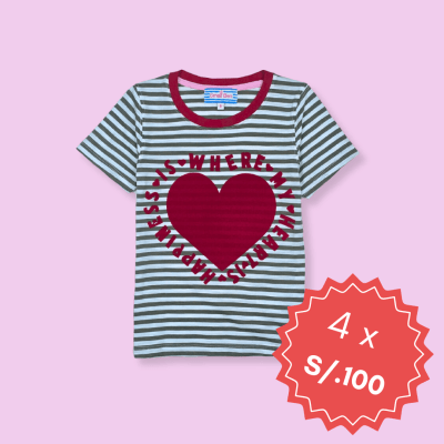 Camiseta Rayas Heart1